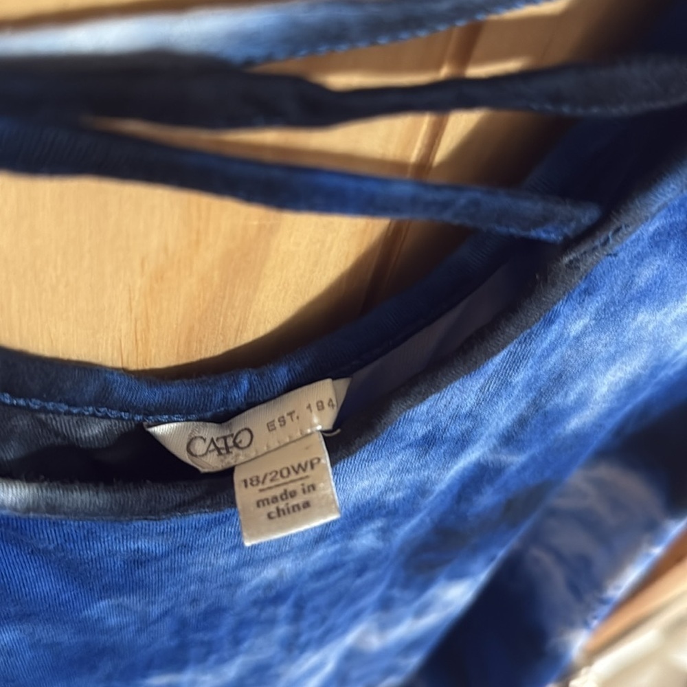 Cato Blue Tie-Dye Maxi Dress - Picture 2 of 4